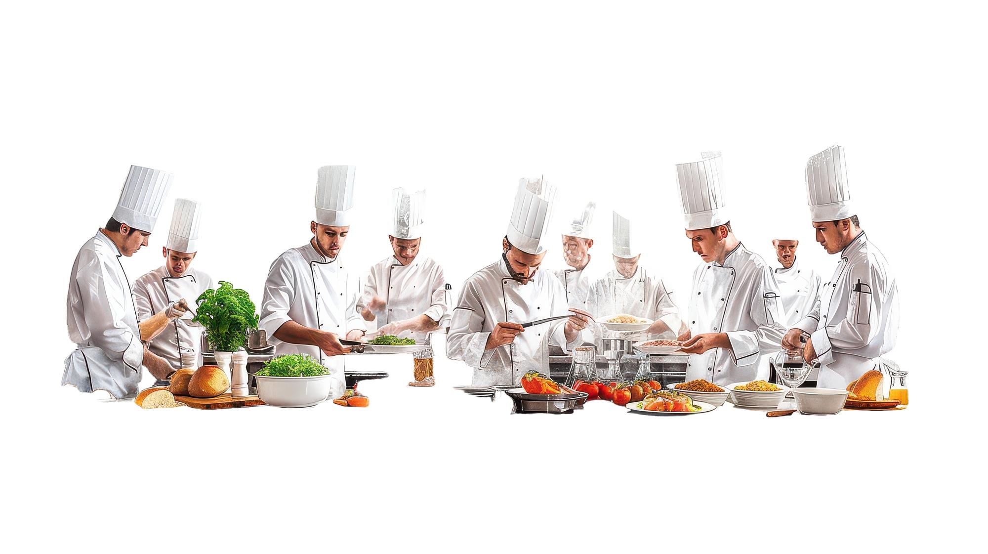 Culinary workshop with participants tasting